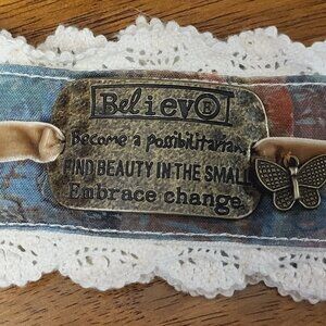 Kelly Rae Roberts Bracelet ~ “Jan’s Hallmark” ~ “Believe” ~ NWT ~ Cross Posted